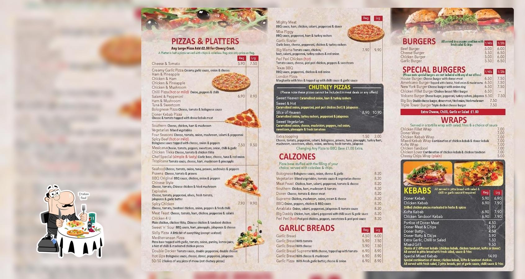 SICILY PIZZERIA 37 Waltham Rd In Grimsby Restaurant Menu And Reviews