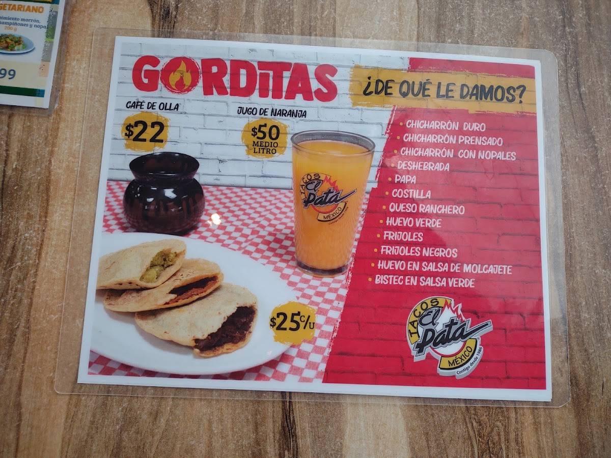 Carta Del Restaurante Tacos El Pata Nuevo Laredo