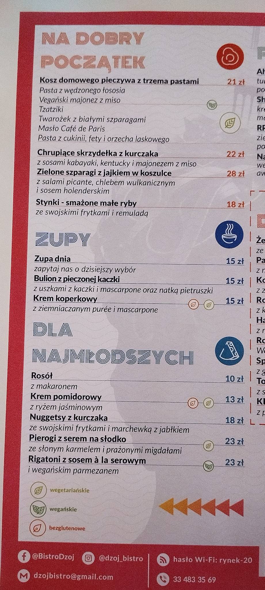 Menu At D Oj Euphoria Restaurant Bielsko Biala