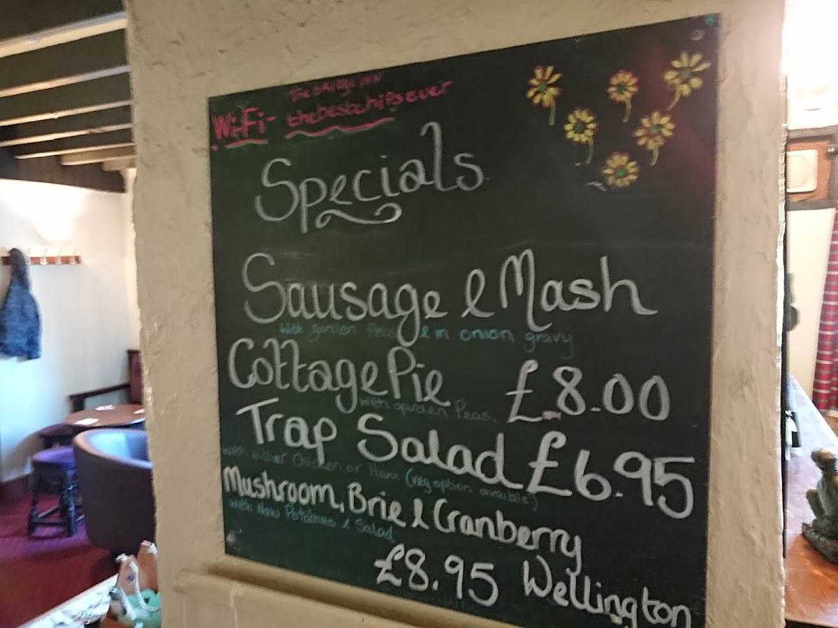 Menu At The Bridge Inn Pub Bar Ruabon