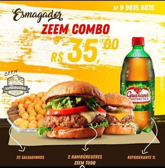 Menu Em Hamburgueria Zeem Restaurante Formiga