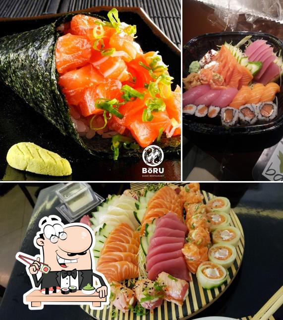 Escolha diversas opções de sushi