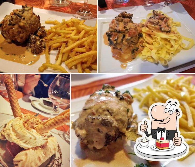 Restaurant de la Croix-Blanche , chez Orio serve un'ampia varietà di dolci