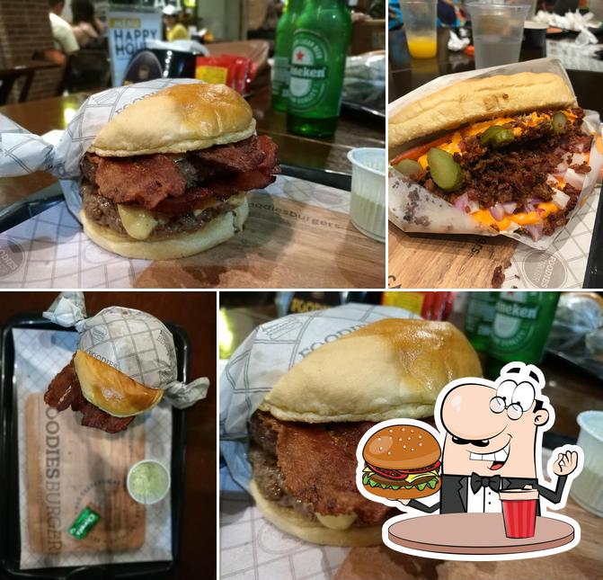 Delicie-se com um hambúrguer no Foodies Burger