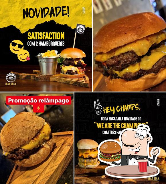 Peça um hambúrguer no Mad Max Rock N Burger