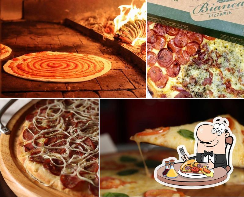 Experimente pizza no Bianca Pizzaria