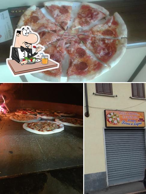 La photo de la nourriture et intérieur concernant Pizza Amore E Fantasia