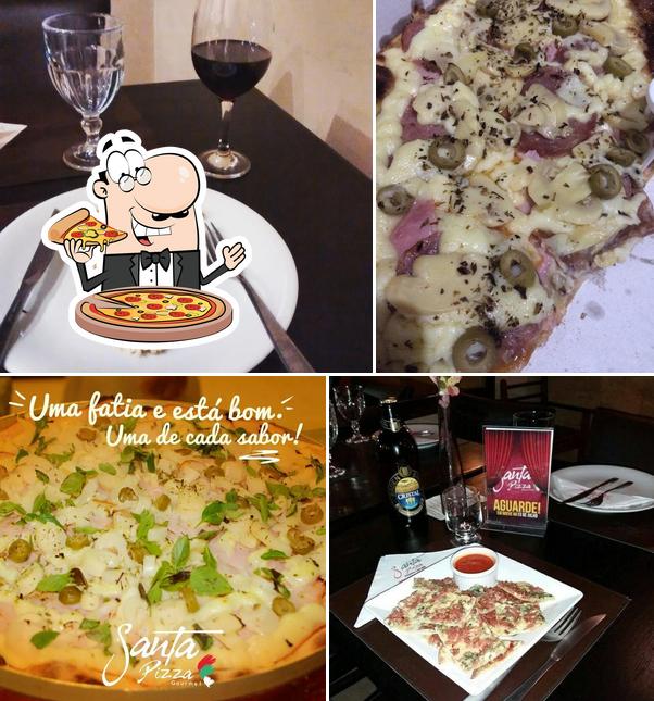 Consiga pizza no Santa Pizza