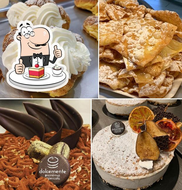 Dolcemente Fiumicino - Pasticceria Artigianale - CoffèBar & HappyHour sert un nombre de plats sucrés