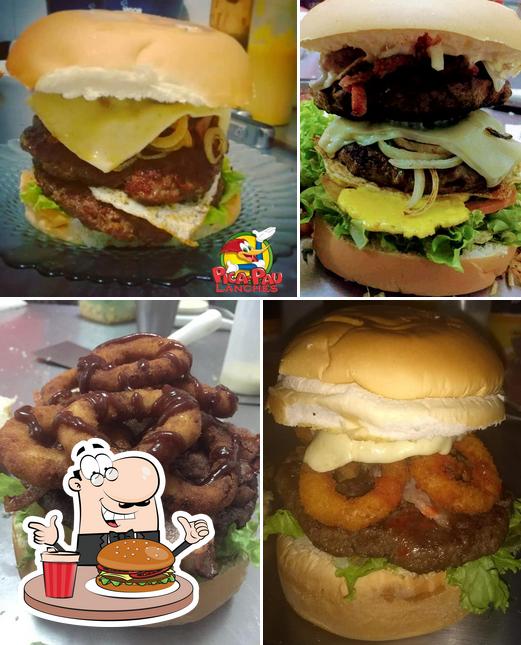 Peça um hambúrguer no Pica Pau Express e Lanches LTDA