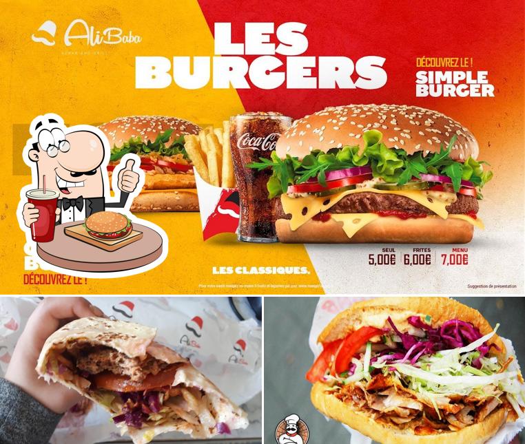 Prenez un hamburger à Ali Baba Liévin