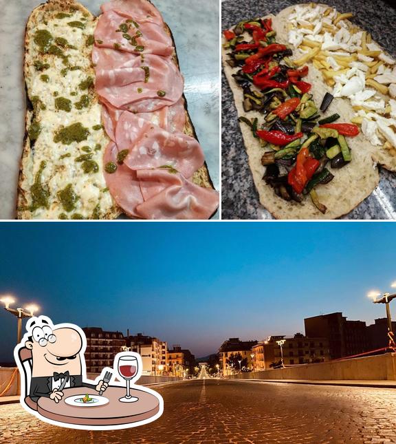 Tra le varie cose da Artepizza si possono trovare la cibo e esterno