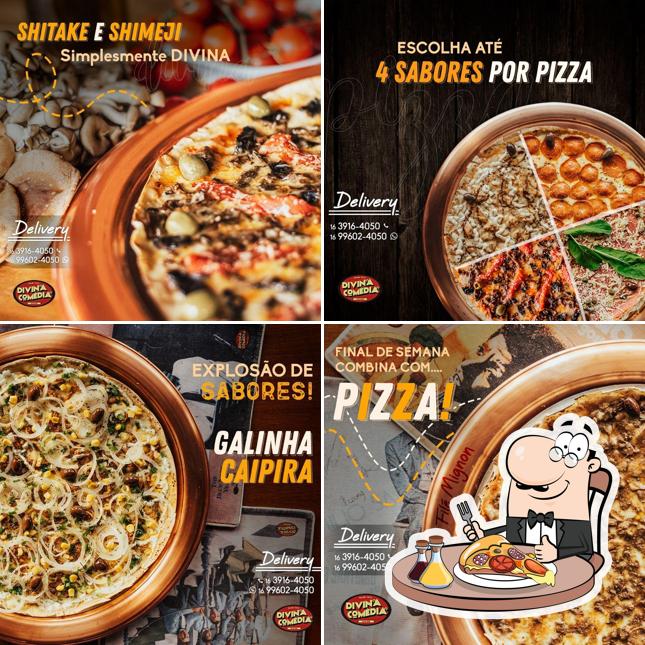 Consiga diferentes tipos de pizza