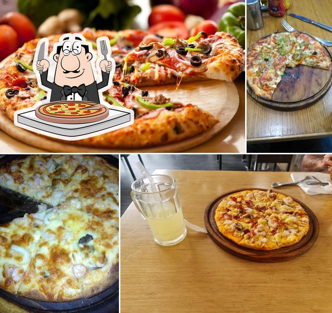 Prenez différents genres de pizzas