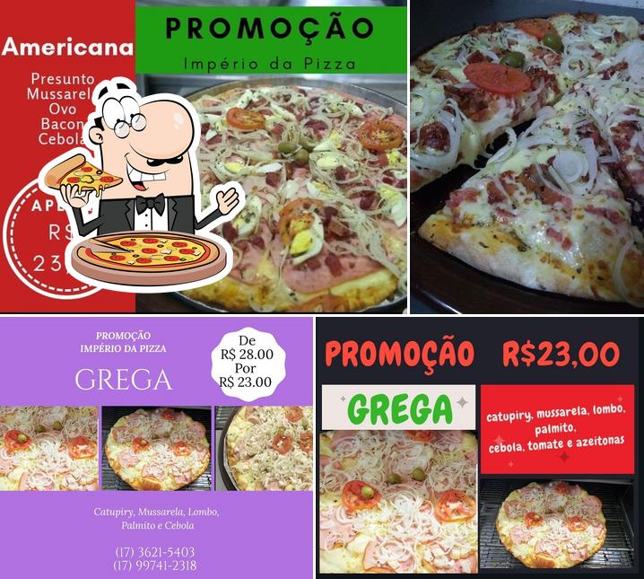 No Império da Pizza, você pode conseguir pizza