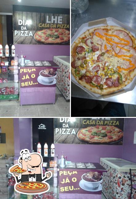 Peça diversos tipos de pizza