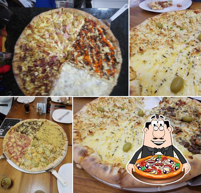 Escolha pizza no Pizzaria Dom Camilo - Balneário Camboriú