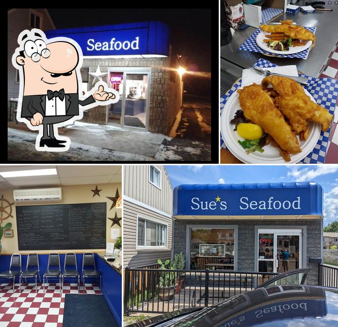 L'intérieur de Sue's Seafood