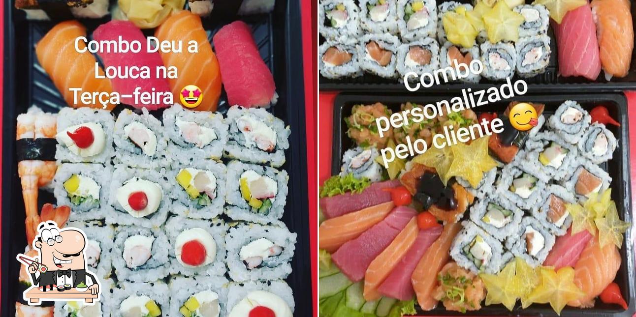 Experimente diferentes opções de sushi