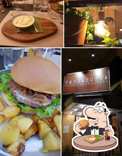 Try out a burger at Terracotta Osteria Pinseria Pizzeria