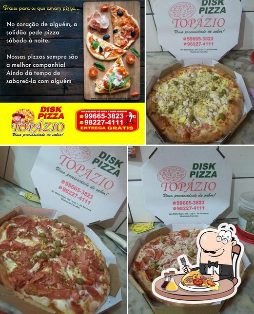 Experimente pizza no Topazio Pizzaria