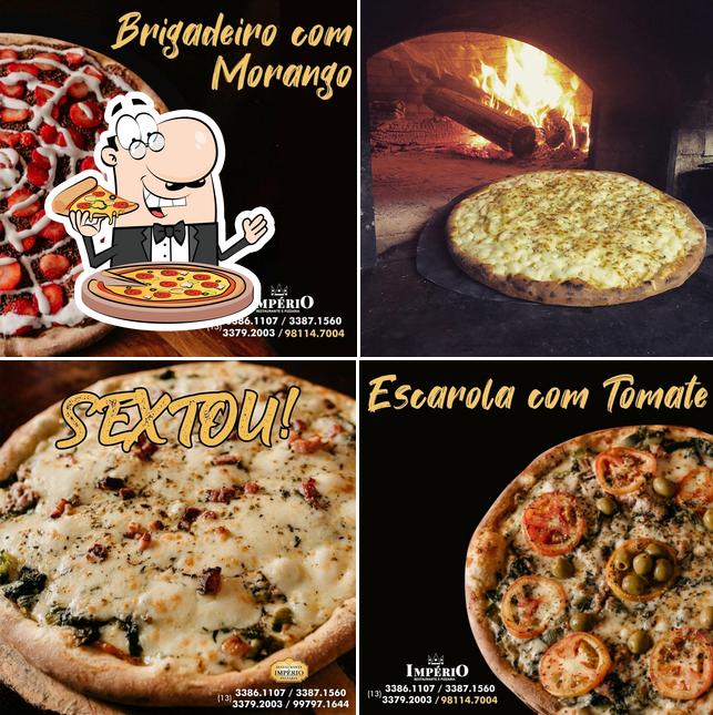 Consiga pizza no Império Restaurante & Pizzaria