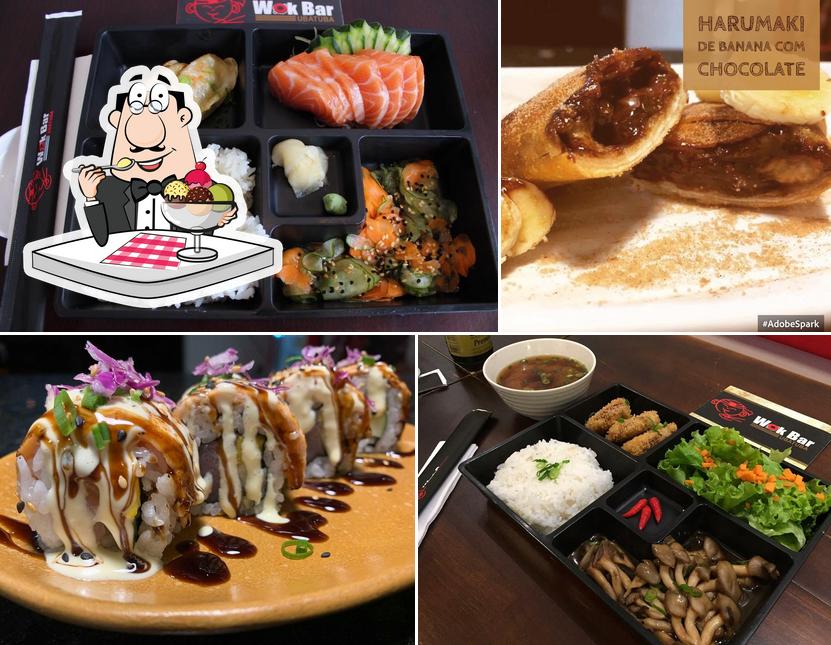 Wok E Sushi Bar oferece uma seleção de pratos doces