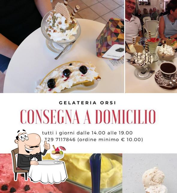 Gelateria Orsi dal 1983 serve un'ampia gamma di dolci