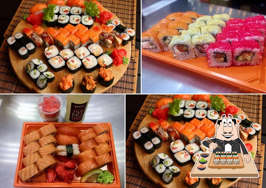 Prenez différentes options de sushi