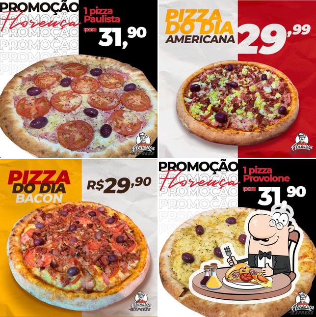 Escolha pizza no Pizzaria Florença