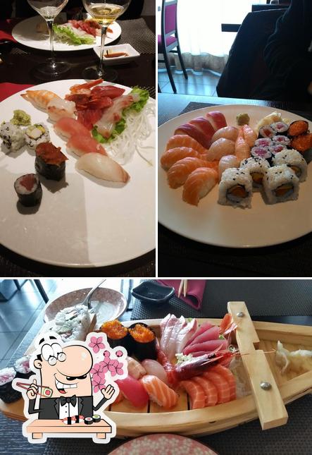 Scegli le diverse opzioni di sushi