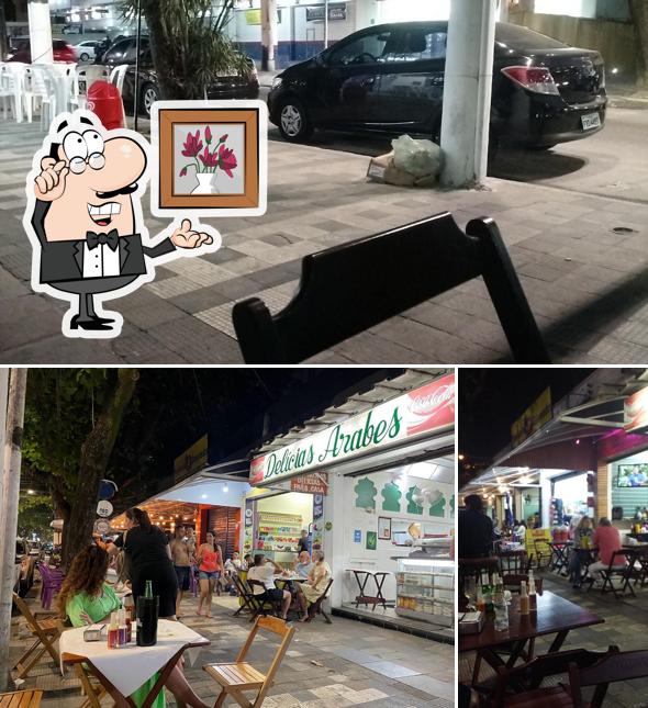 O interior do Delícias Árabes - Desde 1969