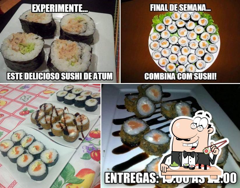 Rolos de sushi são oferecidos por Love Sushi Delivery