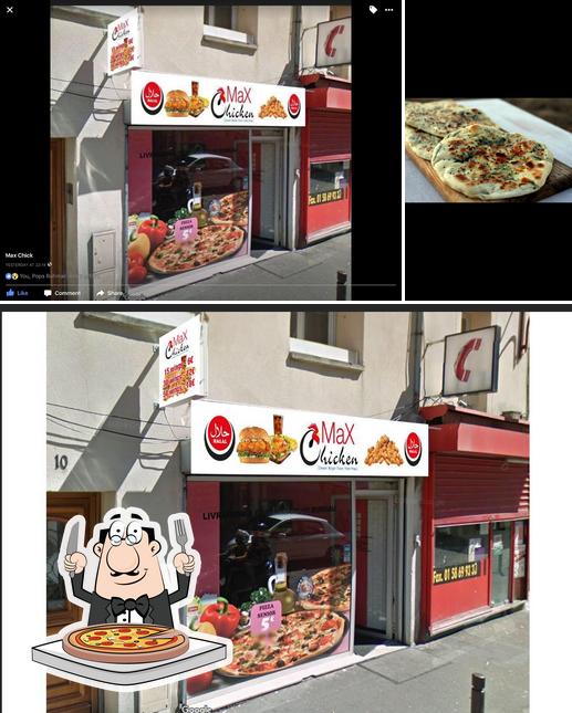 Prenez des pizzas à MaX chicken