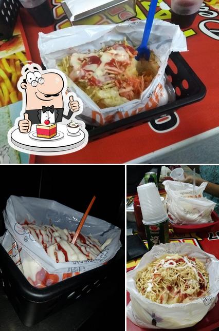 Maxi Hot Dog Tiazinha serve uma seleção de sobremesas