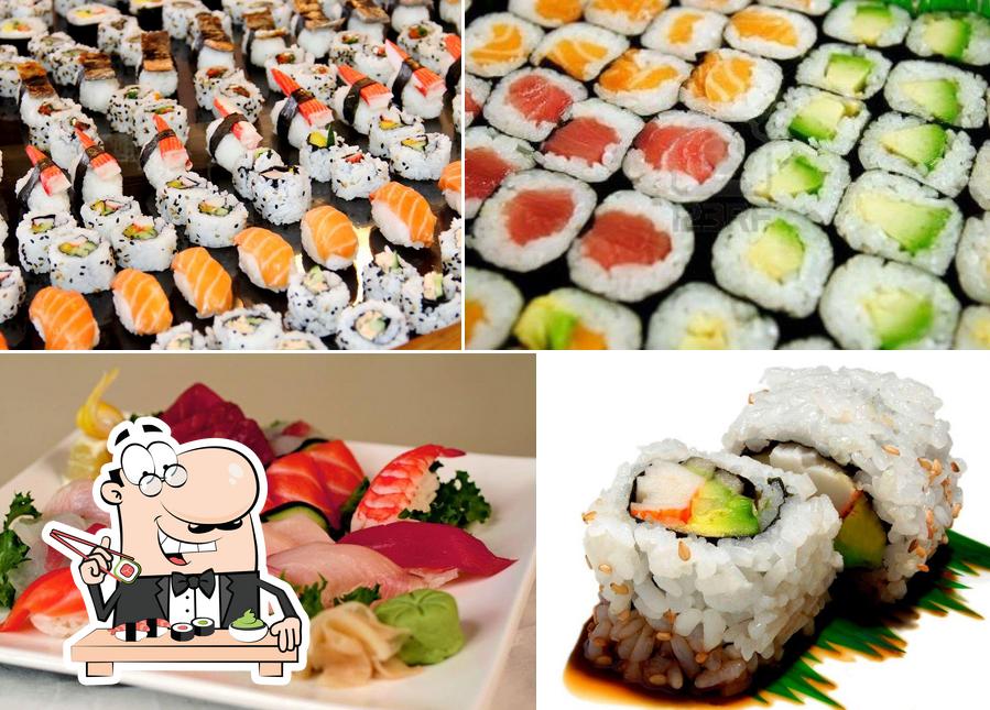 Peça diversas opções de sushi