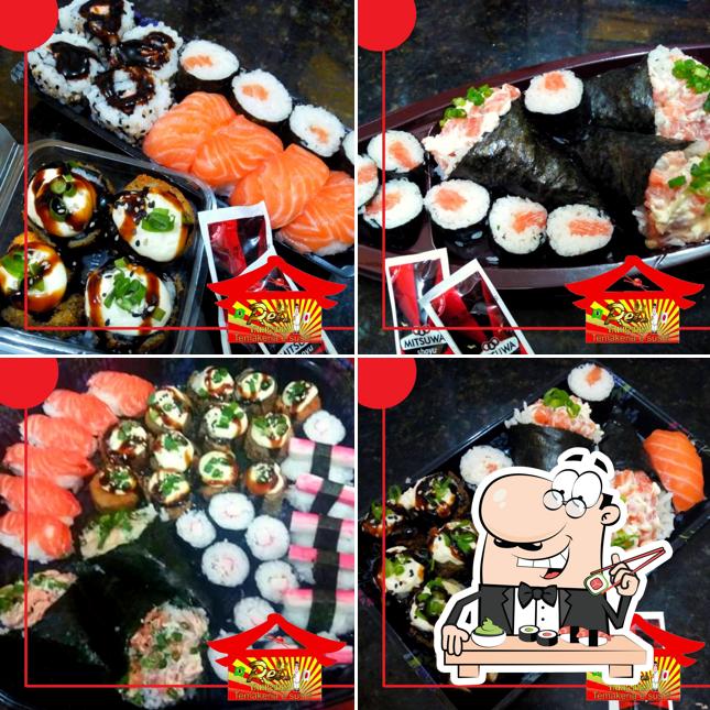 Escolha diversas opções de sushi