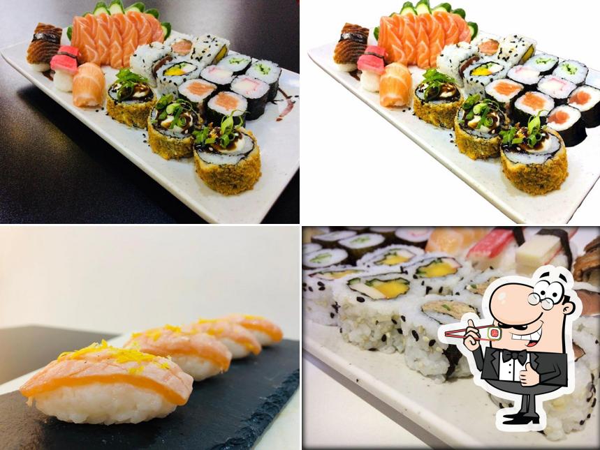 Prove diversas opções de sushi