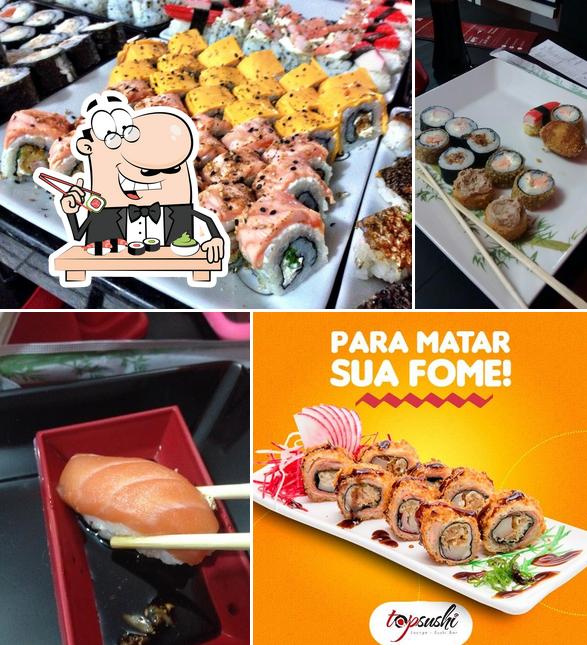 Escolha diversas opções de sushi