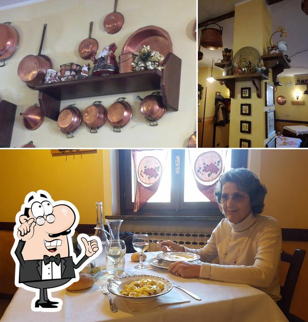 Gli interni di Trattoria Da Rosalina