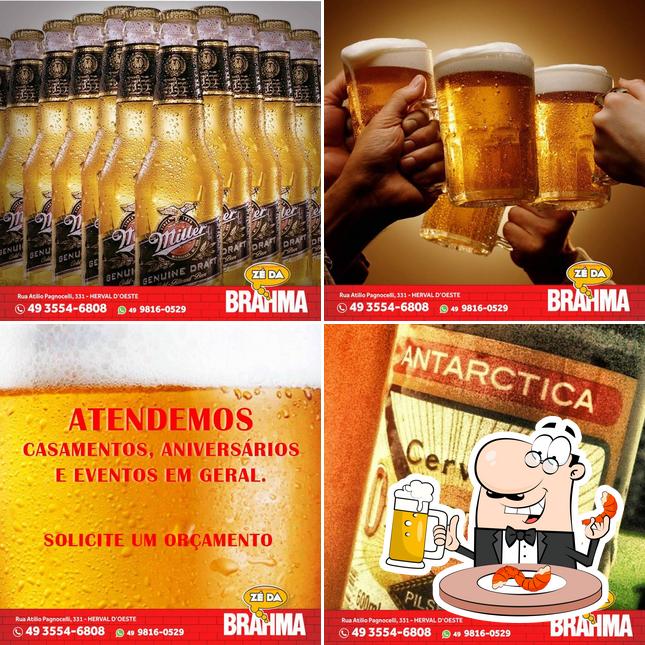 Zé da Brahma fornece uma opção de cervejas