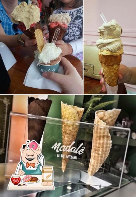 Madalê Gelato Artesanal serve uma gama de sobremesas