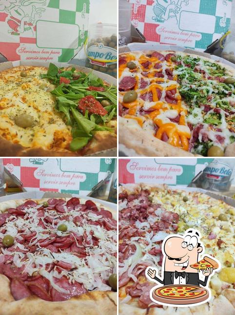 Escolha diversos tipos de pizza