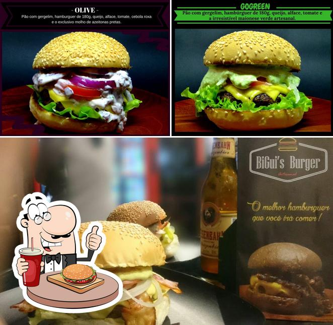 Consiga um hambúrguer no BiGui's Burger