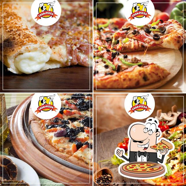 Peça diferentes estilos de pizza