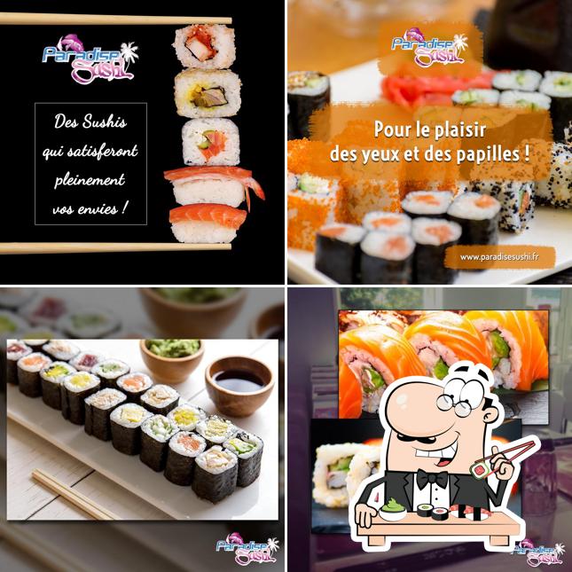 Commandez différentes options de sushi