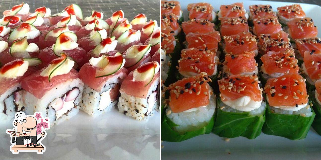 Escolha diversas opções de sushi