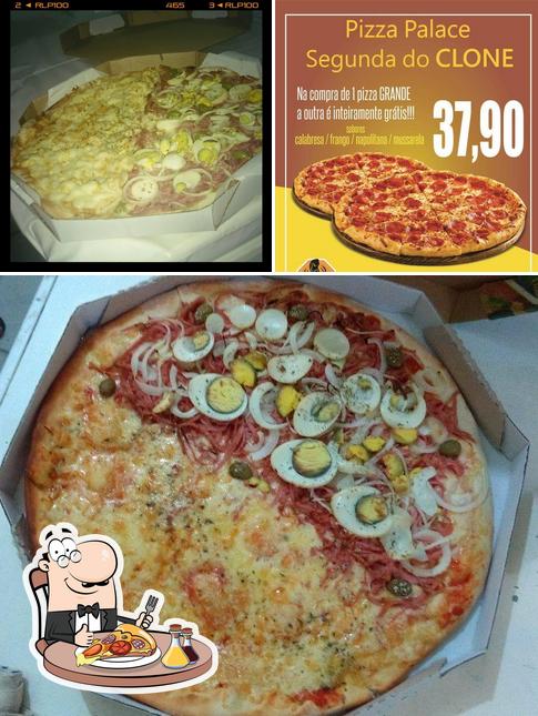 Peça diferentes variedades de pizza