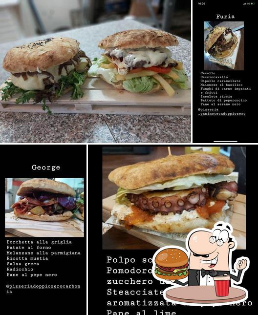 Prova un hamburger a Doppio zero Pizzeria