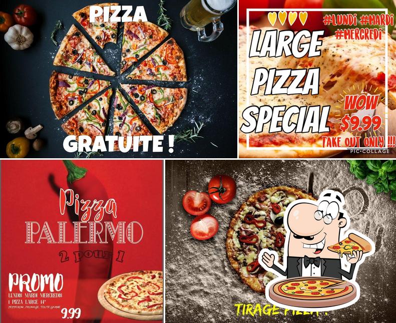 Prenez différents genres de pizzas